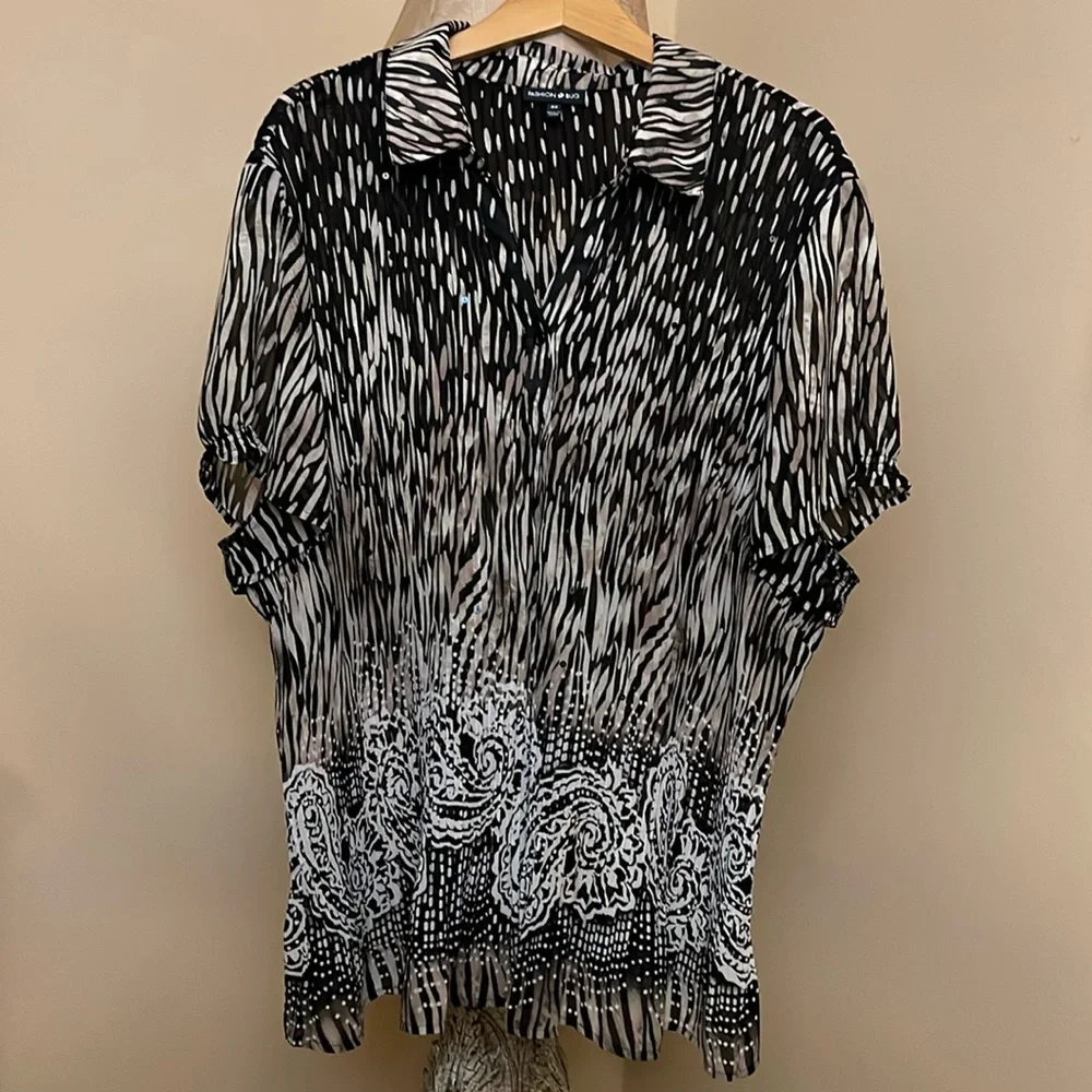 Animal Print Size 4X EUC - Picture 4 of 12